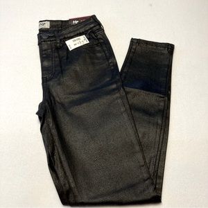 NWT Tokyo Darling high waisted jegging shiny black size 4